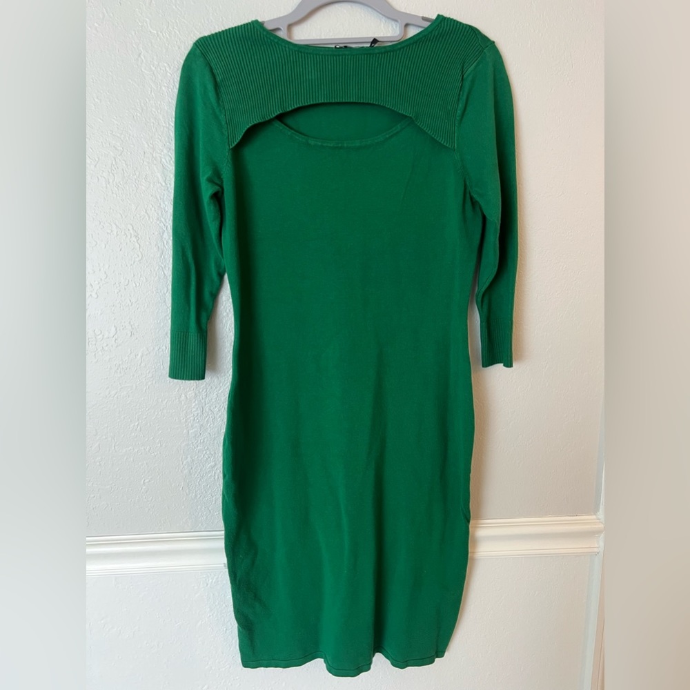 3/$18 NY&Co Green Sweater Dress🍀